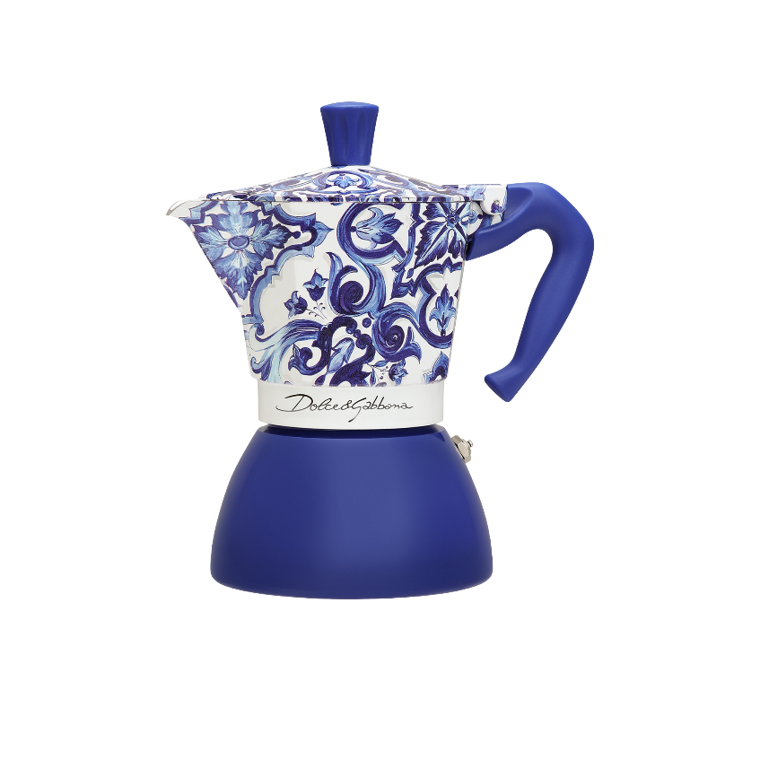 Bialetti and Dolce & Gabbana Mediterranean Blue - Moka Induction 4 cups